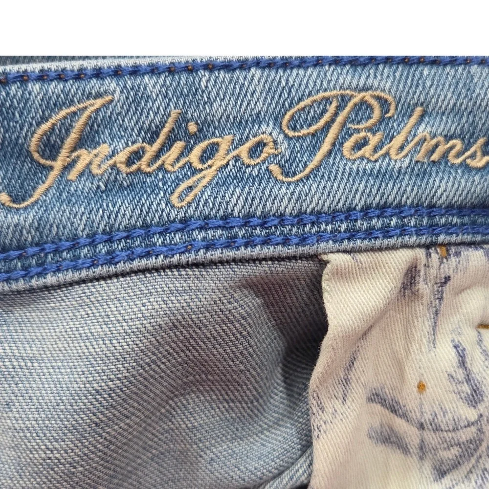 Tommy Bahama Indigo Palms Jeans Men 48x30 Light Wash Straight Stretch Blue Denim